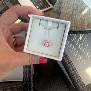 Swarovski Pink Rose Gold Necklace